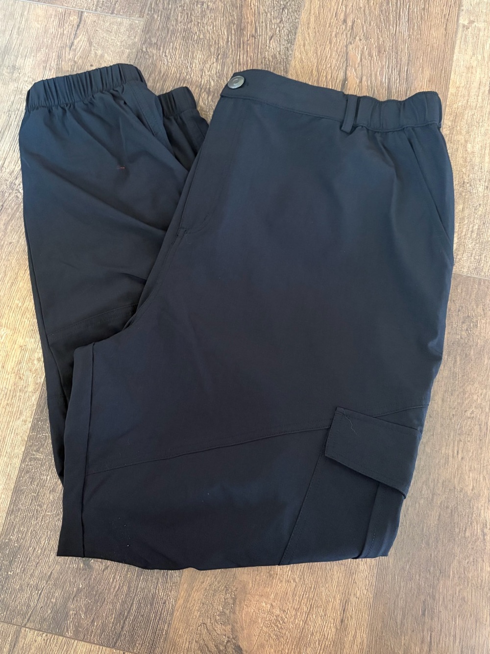 Men's Black Casual Cargo Pants